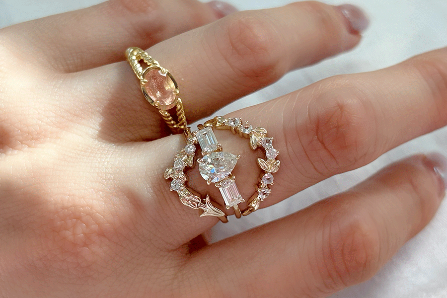 Leaf Garland、Morning Sun、Tulip Waltzのスタイリング写真